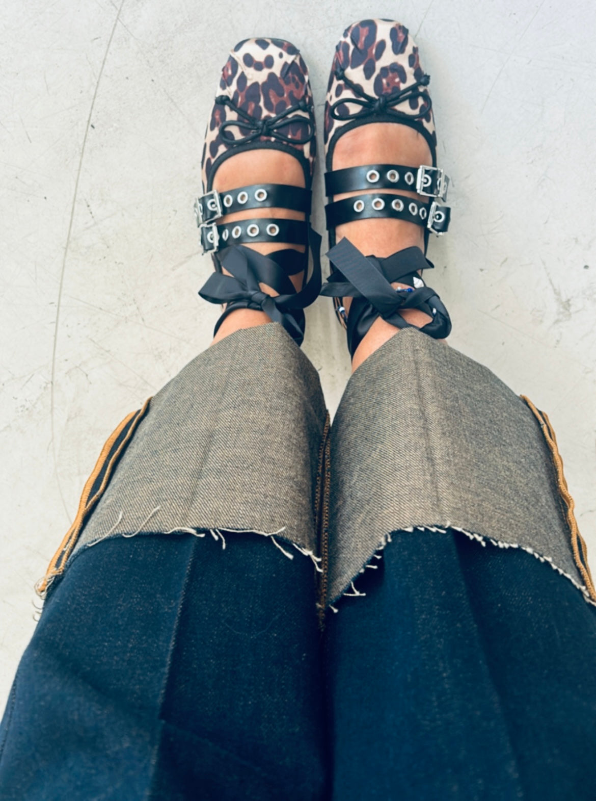 Jeans risvolto brown