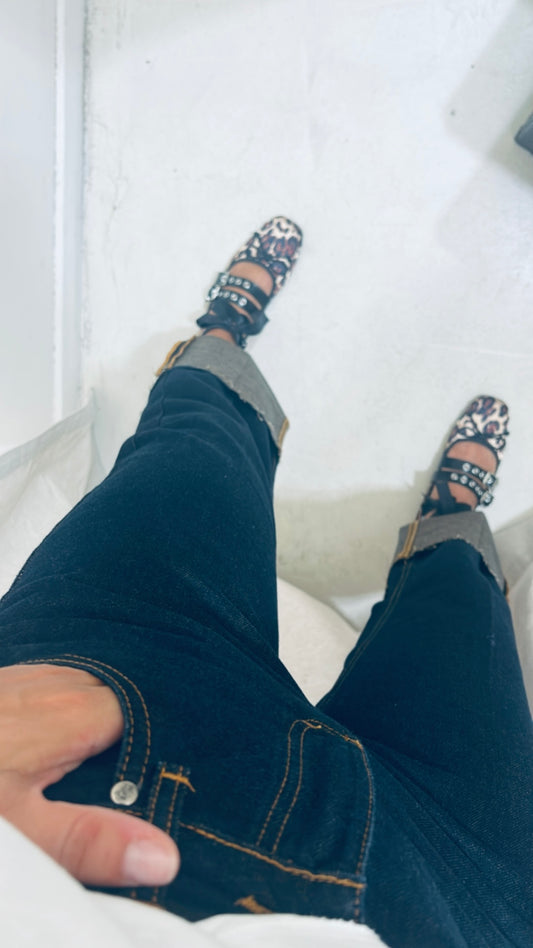 Jeans risvolto brown