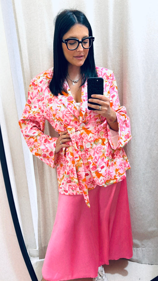 Giacca kimono rosa